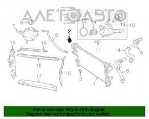 Suportul radiatorului dreapta sus pentru Jeep Compass 17- 2.4