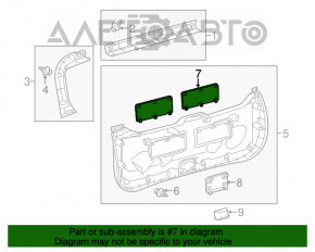 Capac portbagaj dreapta Toyota Prius V 12-17 gri inchis