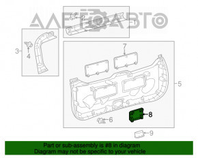 Capacul portbagajului cu lacat central Toyota Prius V 12-17 gri inchis, uzat