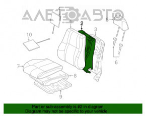 Водительское сидение Dodge Durango 11-13 с airbag, электро,подогрев, кожа беж