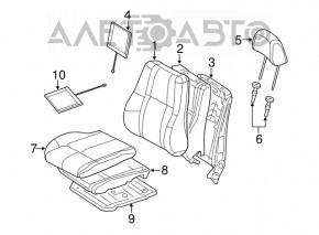 Водительское сидение Dodge Durango 11-13 с airbag, электро,подогрев, кожа беж