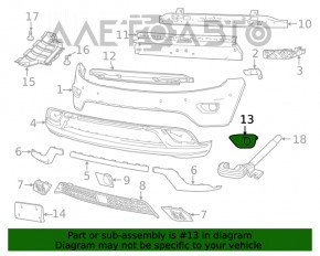 Cadru pentru protecția pragurilor sub matrițe stânga Jeep Grand Cherokee WK2 14-16 Summit