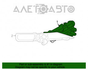 Injectoarele de spălare a farurilor stânga Jeep Grand Cherokee WK2 17- cu capac