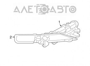 Injectoarele de spălare a farurilor stânga Jeep Grand Cherokee WK2 17- cu capac