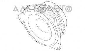 Difuzorul din panoul din spate stânga BMW 5 F10 11-16 hi-fi