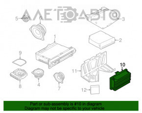 Amplificator audio BMW 5 F10 11-16 hi-fi