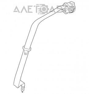 Centura de siguranță centrală spate pentru BMW 5 F10 11-16, bej