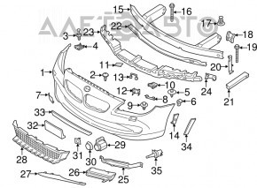 Reflectorul din bara de protecție față dreapta BMW 5 F10 11-13