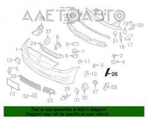 Reflectorul din bara de protecție față dreapta BMW 5 F10 11-16 M Pack