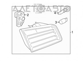 Lampa interioară pentru capacul portbagajului stânga BMW 5 F10 11-13