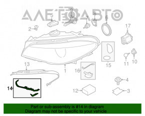 Suport far dreapta BMW 5 F10 11-13 halogen