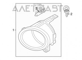 Противотуманная фара птф левая BMW 5 F10 11-13 M Pack