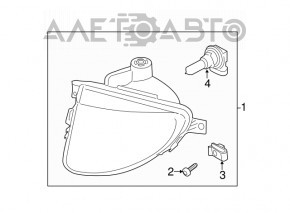 Far de ceata PTF dreapta BMW 5 F10 11-13 nou original OEM