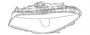 Far stânga față asamblat BMW 5 F10 11-13 halogen nou neoriginal