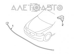 Senzorul airbagului central BMW 5 F10 11-16