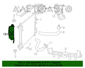 Deflectorul radiatorului stânga Jeep Grand Cherokee WK2 17- 3.6 nou OEM original