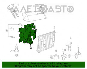 Suport de bloc ECU calculator motor Jeep Grand Cherokee WK2 16-22 3.6