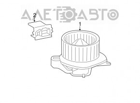 Motorul ventilatorului de încălzire pentru Jeep Grand Cherokee WK2 11-13