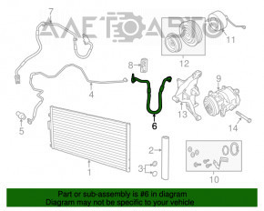 Evaporatorul compresorului de aer condiționat Fiat 500 14-19