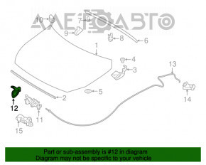 Clema capotei Infiniti QX30 17-