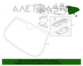 Capacul oglinzii interioare pentru Jeep Compass 17-