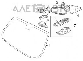 Capacul oglinzii interioare pentru Jeep Compass 17-