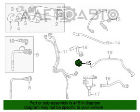 Supapă de recirculare a gazelor carterului Dodge Challenger 11- 3.6 ERB