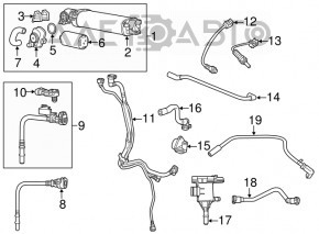 Supapă de recirculare a gazelor carterului Dodge Challenger 11- 3.6 ERB