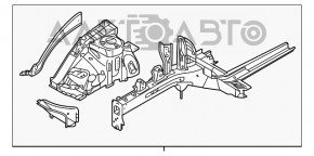 Четверть передняя левая Hyundai Sonata 18-19 hybrid