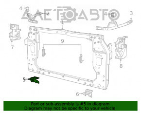 Suport radiator dreapta jos Jeep Cherokee KL 19-20 2.4