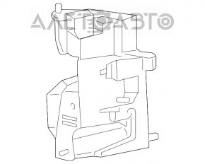 Кронштейн радиатора правый Jeep Cherokee KL 19- 2.4 OEM