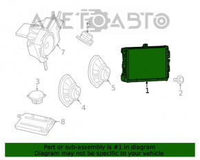 Monitor, display, navigație Jeep Cherokee KL 19-21 7 inch.