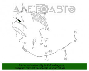 Garnitura capotei Infiniti FX35 FX45 03-08