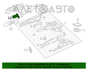 Bara de protecție stânga Jeep Cherokee KL 19-21 cu refuerzo