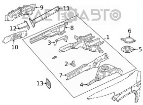 Bara de protecție laterală dreapta Jeep Cherokee KL 19- aluminiu