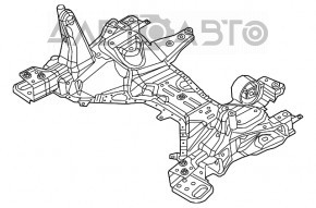 Подрамник передний Jeep Cherokee KL 19-22 AWD