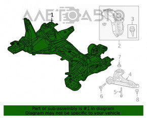 Подрамник передний Jeep Cherokee KL 19-22 AWD