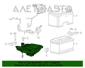 Palet pentru baterie Jeep Cherokee KL 19-23