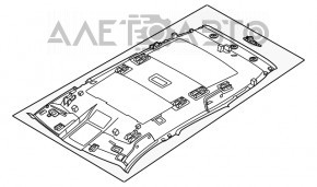Acoperirea tavanului pentru Nissan Rogue 21-23