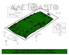 Acoperirea tavanului pentru Nissan Rogue 21-23