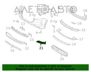 Bara de noroi din față, dreapta, pentru Nissan Rogue 21-23