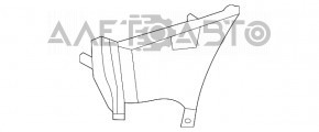 Conducta de aer bara fata stanga Nissan Rogue 21-23 nou original OEM