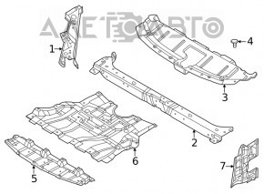 Protecția arcului lateral dreapta pentru Nissan Rogue 21-23