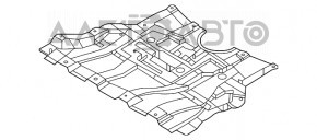 Protectie fata motorului Nissan Rogue 21-23 US construit nou original OEM