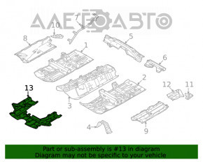 Protecție motor spate Nissan Rogue 21-23 construit în SUA