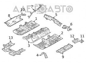 Protecție motor spate Nissan Rogue 21-23 construit în SUA