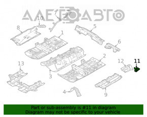 Protecție spate stânga Nissan Rogue 21-23