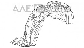 Captuseala aripa dreapta fata Nissan Rogue 21-23 US construit nou original OEM