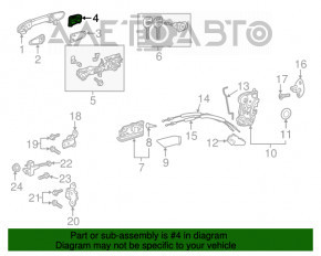 Capac maner usa fata dreapta Toyota Camry v70 18-