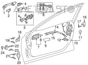 Capac maner usa fata dreapta Toyota Camry v70 18-